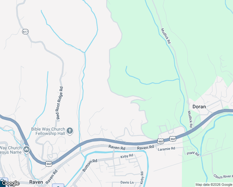 map of restaurants, bars, coffee shops, grocery stores, and more near 427 Scenic Road in Raven