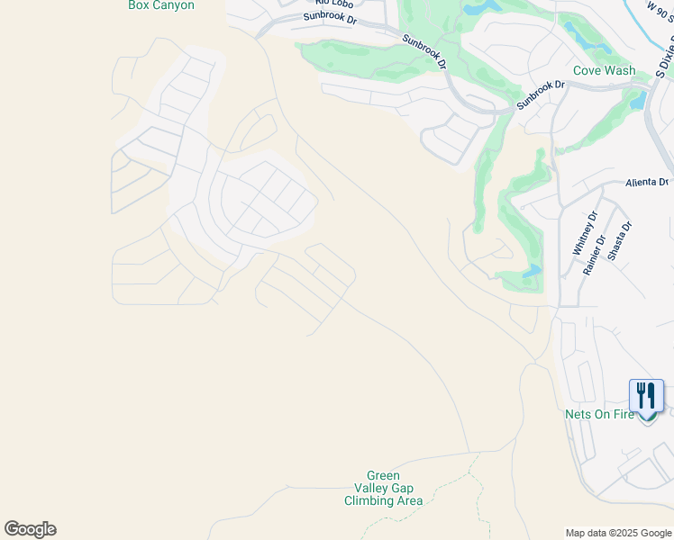 map of restaurants, bars, coffee shops, grocery stores, and more near 640 Molveno Trail in St. George
