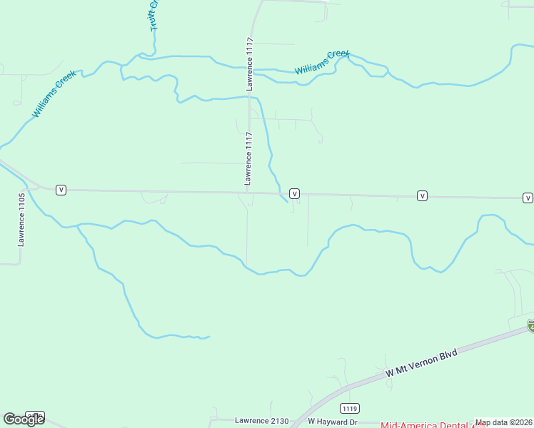 map of restaurants, bars, coffee shops, grocery stores, and more near 11755-11759 State Highway V in Mount Vernon