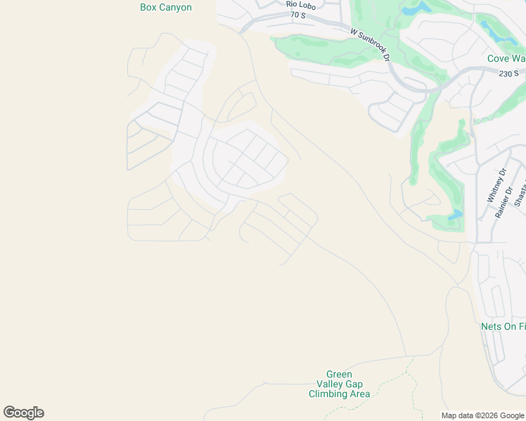 map of restaurants, bars, coffee shops, grocery stores, and more near 2726 Brenta Way in St. George