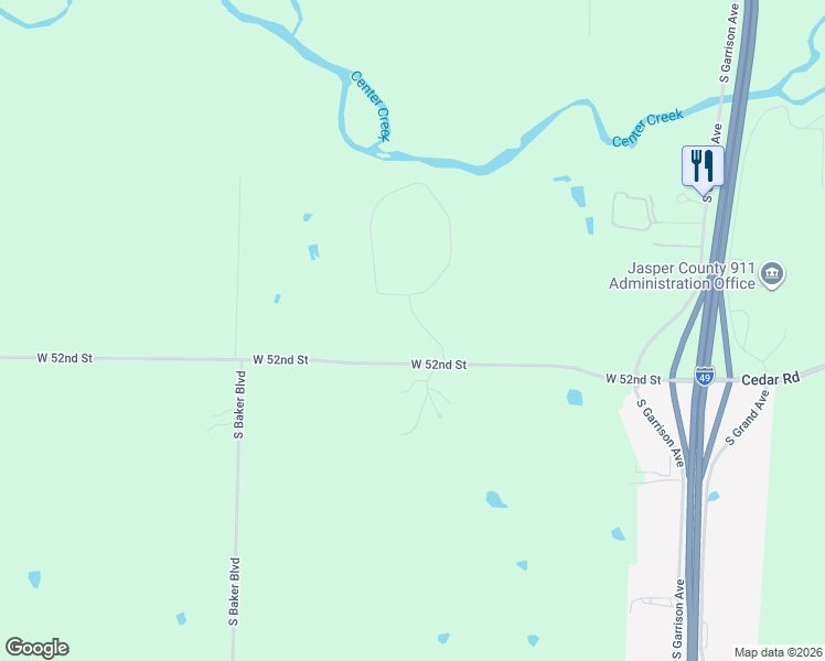 map of restaurants, bars, coffee shops, grocery stores, and more near 5110-5190 Deer Run Loop in Carthage