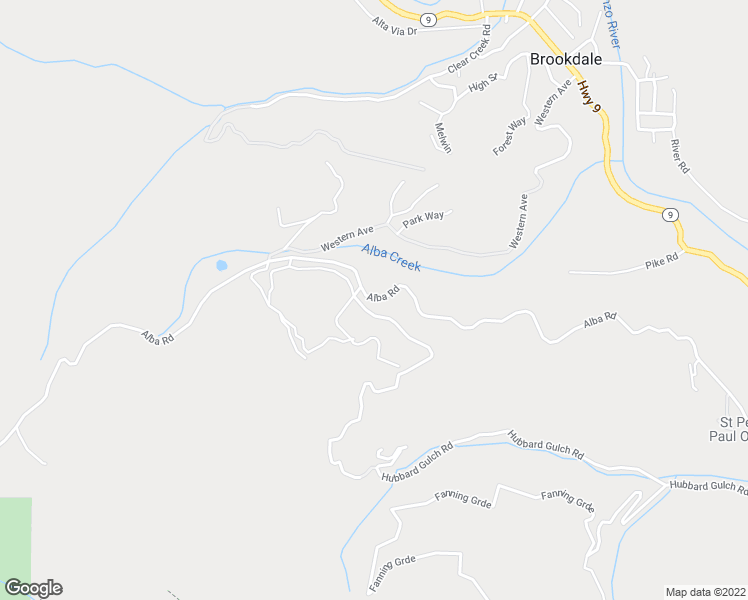 map of restaurants, bars, coffee shops, grocery stores, and more near 11445 Alba Road in Ben Lomond