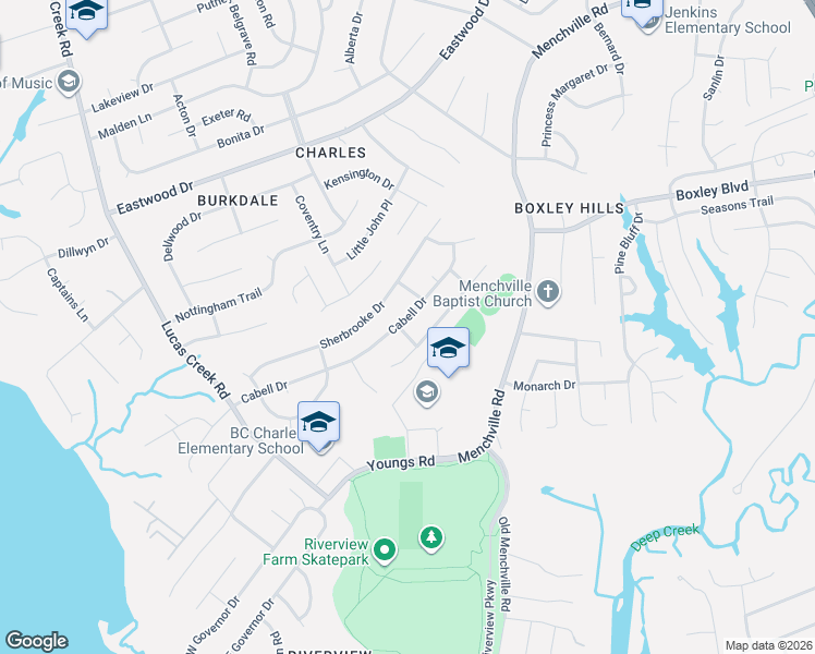 map of restaurants, bars, coffee shops, grocery stores, and more near 252 Cabell Drive in Newport News
