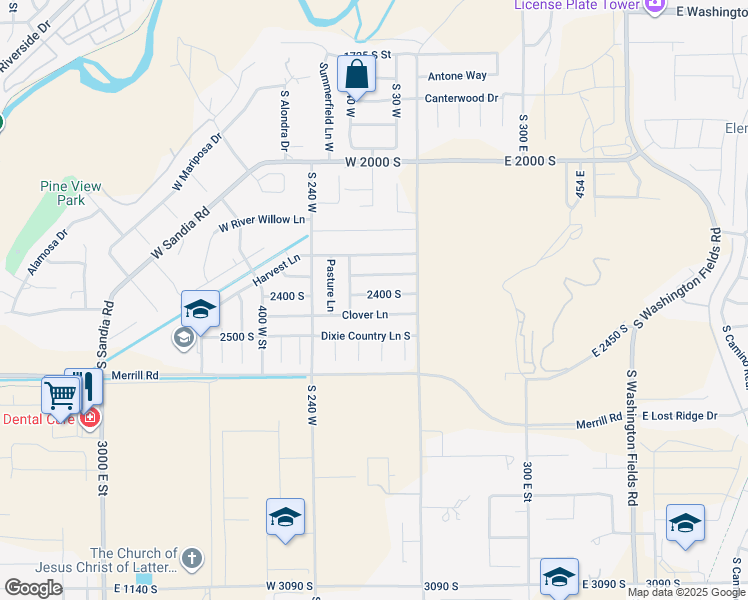 map of restaurants, bars, coffee shops, grocery stores, and more near 87 Primrose Lane in Washington