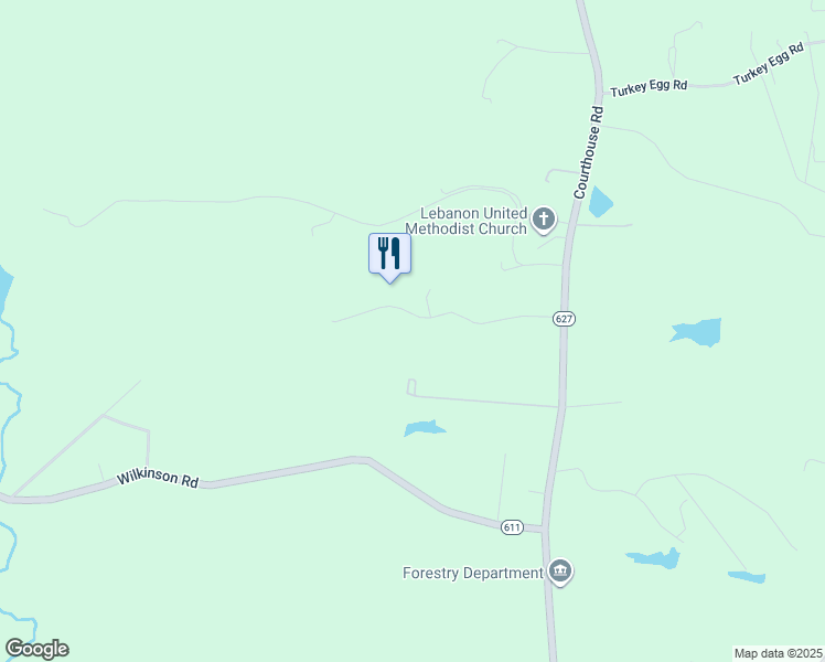 map of restaurants, bars, coffee shops, grocery stores, and more near 18059 Bonneville Lane in Dinwiddie