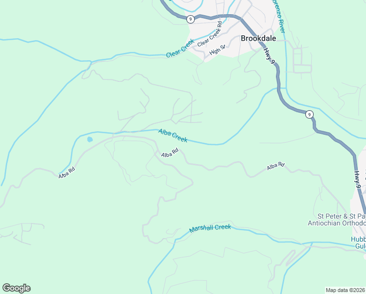 map of restaurants, bars, coffee shops, grocery stores, and more near 11445 Alba Road in Ben Lomond