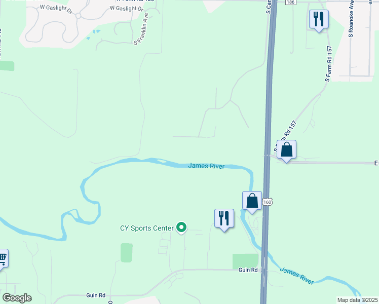 map of restaurants, bars, coffee shops, grocery stores, and more near 910 West Rivendale Drive in Springfield