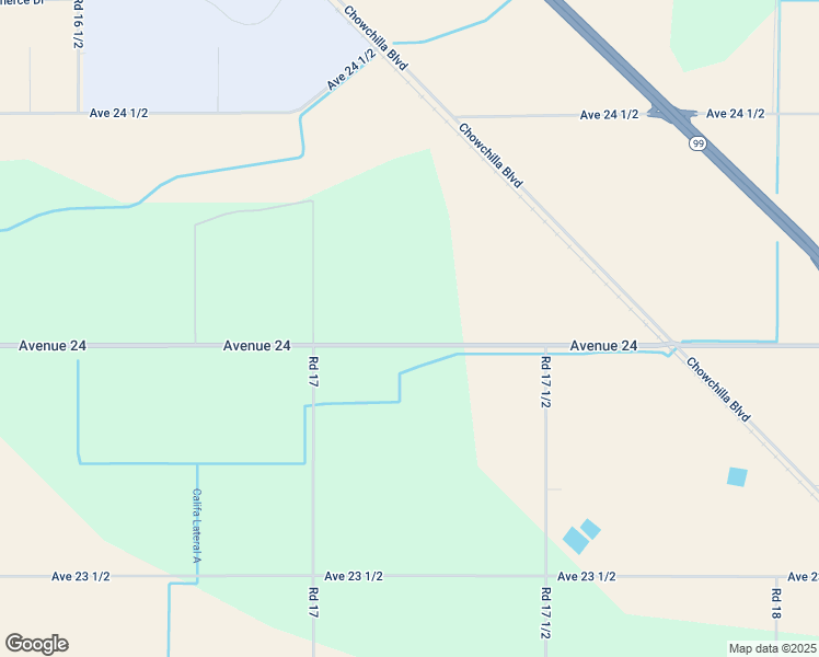 map of restaurants, bars, coffee shops, grocery stores, and more near 17269 Avenue 24 in Chowchilla