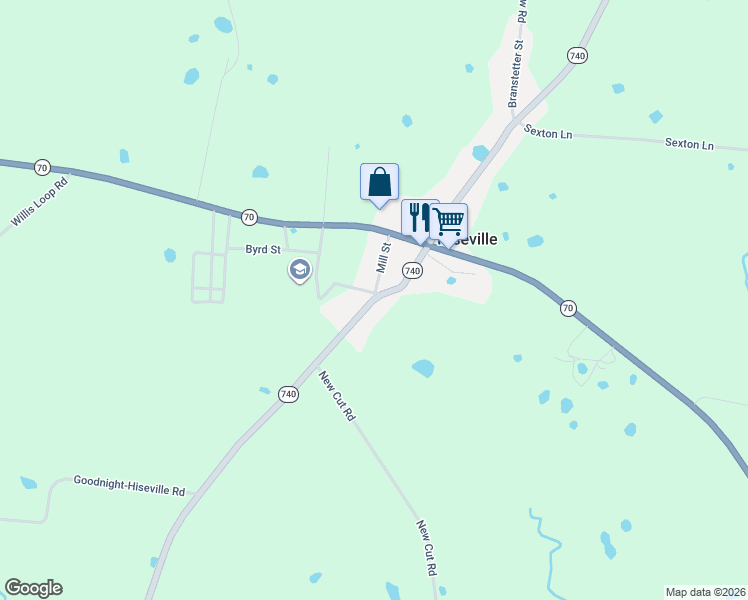 map of restaurants, bars, coffee shops, grocery stores, and more near in Hiseville