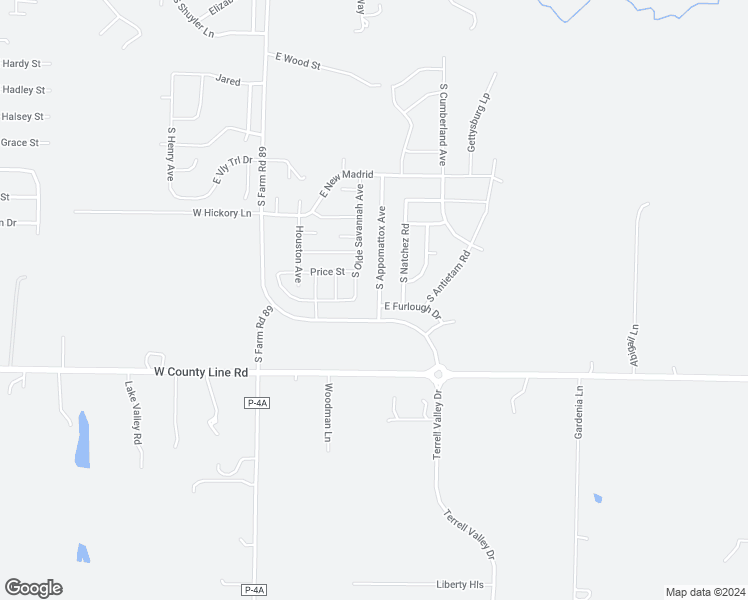 map of restaurants, bars, coffee shops, grocery stores, and more near 1525 South Appomattox Avenue in Republic