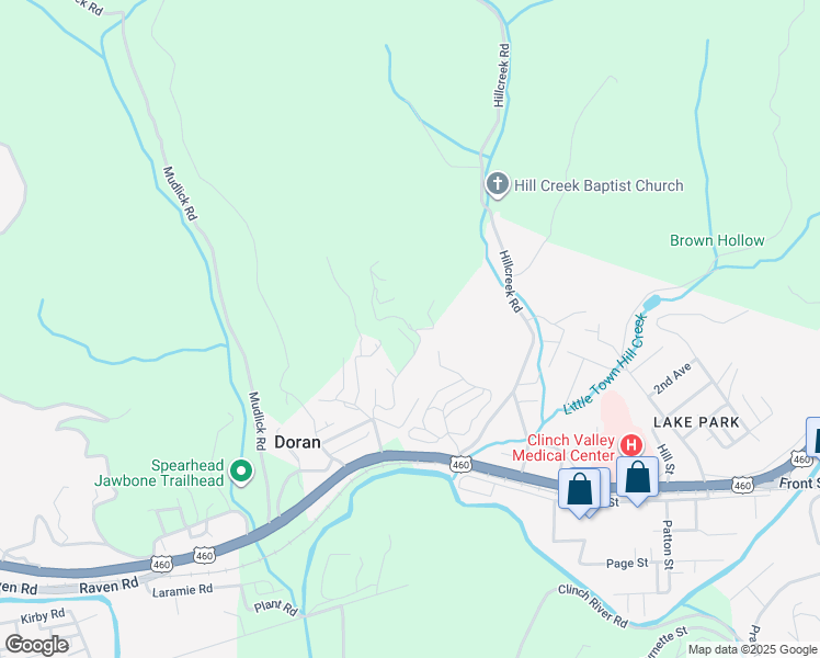 map of restaurants, bars, coffee shops, grocery stores, and more near State Route 730 in Richlands
