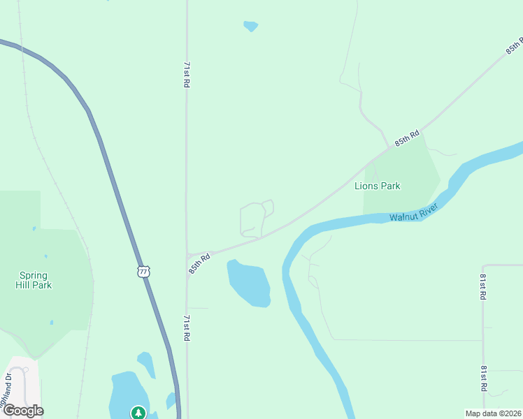 map of restaurants, bars, coffee shops, grocery stores, and more near 27750 85th Road in Arkansas City