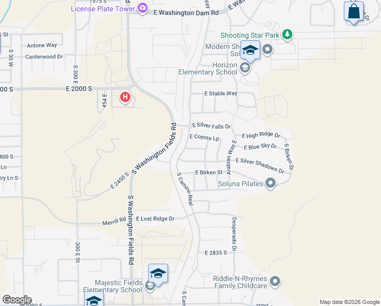 map of restaurants, bars, coffee shops, grocery stores, and more near 880 E Lori Ln in Washington