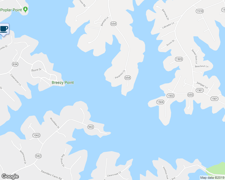 map of restaurants, bars, coffee shops, grocery stores, and more near 1130 Pierpoint Court in Moneta
