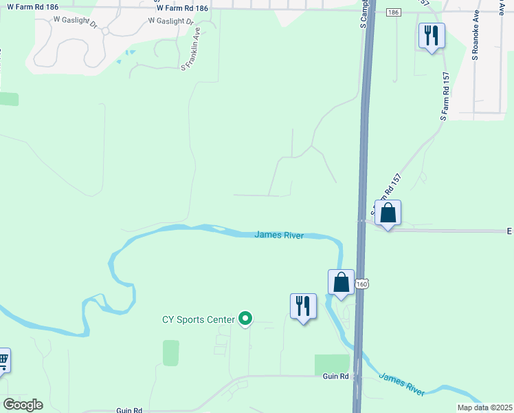 map of restaurants, bars, coffee shops, grocery stores, and more near 910 West Rivendale Drive in Springfield
