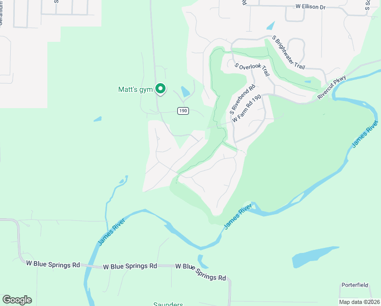 map of restaurants, bars, coffee shops, grocery stores, and more near 3260 W Stone Ridge Rd in Springfield