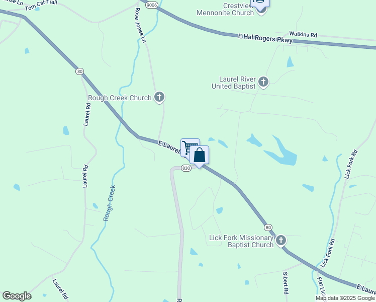 map of restaurants, bars, coffee shops, grocery stores, and more near 3582 East Laurel Road in London