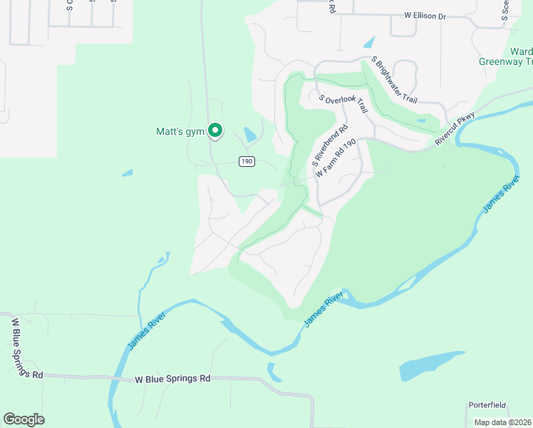 map of restaurants, bars, coffee shops, grocery stores, and more near 3237 West Rivulet Pass in Springfield