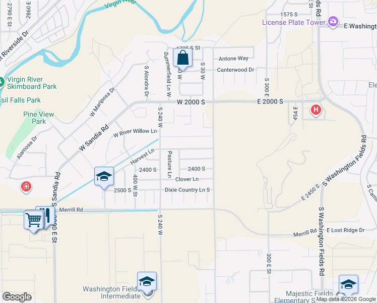 map of restaurants, bars, coffee shops, grocery stores, and more near 103 Harvest Lane in Washington