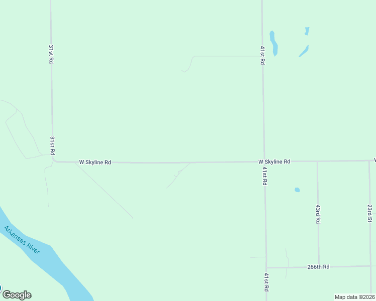map of restaurants, bars, coffee shops, grocery stores, and more near 4712 262nd Road in Arkansas City
