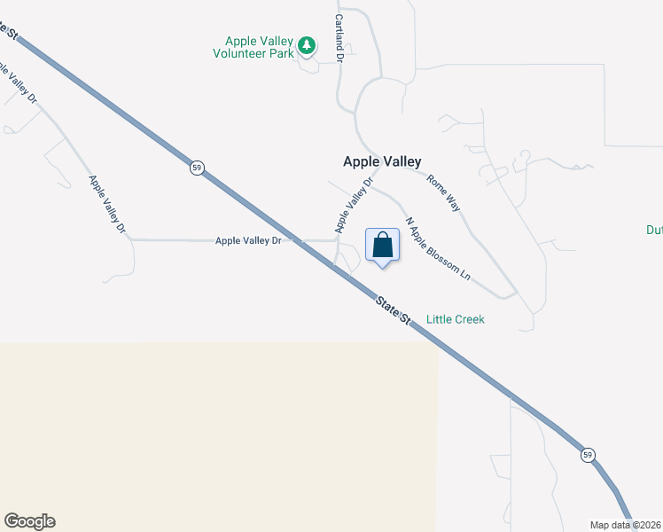 map of restaurants, bars, coffee shops, grocery stores, and more near 6801-6999 E Apple Valley Dr in Apple Valley