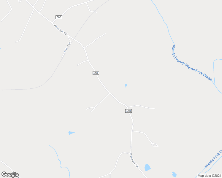 map of restaurants, bars, coffee shops, grocery stores, and more near 3704 Woodfork Road in Charlotte Court House