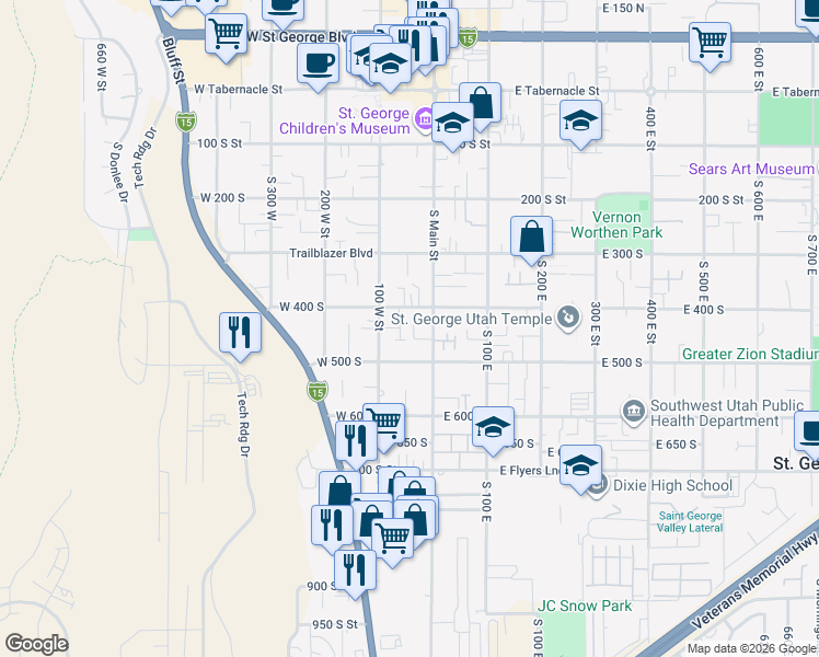 map of restaurants, bars, coffee shops, grocery stores, and more near 1936 North Pebble Beach Drive in Washington