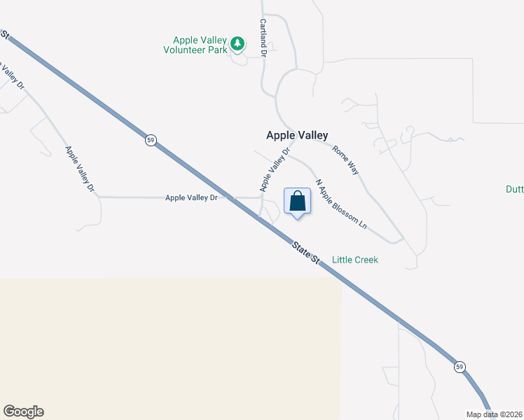 map of restaurants, bars, coffee shops, grocery stores, and more near 6999 E Apple Valley Dr in Apple Valley