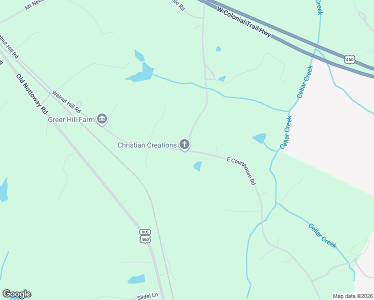 map of restaurants, bars, coffee shops, grocery stores, and more near 2247 East Courthouse Road in Blackstone