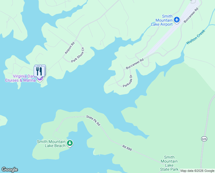 map of restaurants, bars, coffee shops, grocery stores, and more near 1186 Lakeside Circle in Moneta