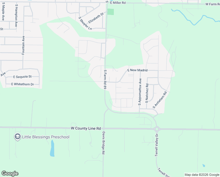 map of restaurants, bars, coffee shops, grocery stores, and more near 6354 South Farm Road 89 in Republic