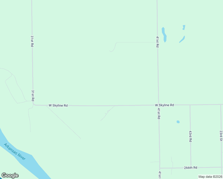 map of restaurants, bars, coffee shops, grocery stores, and more near 4712 262nd Road in Arkansas City