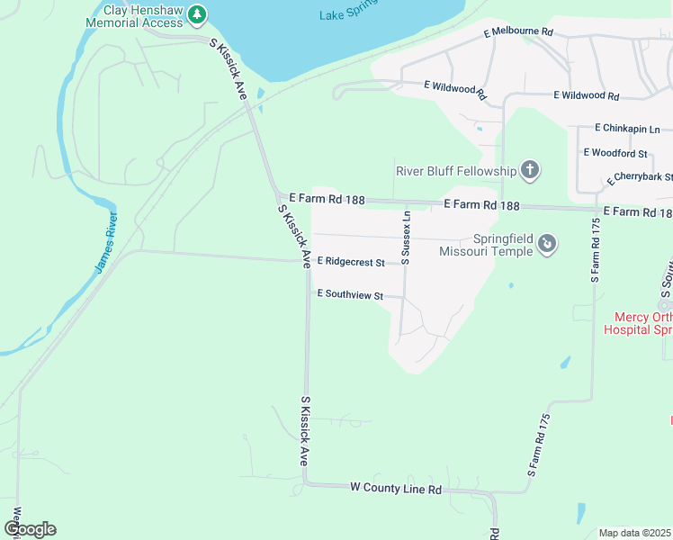 map of restaurants, bars, coffee shops, grocery stores, and more near 2239 Southview St in Ozark