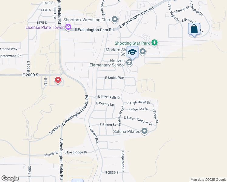map of restaurants, bars, coffee shops, grocery stores, and more near 1028 East Corral Way in Washington