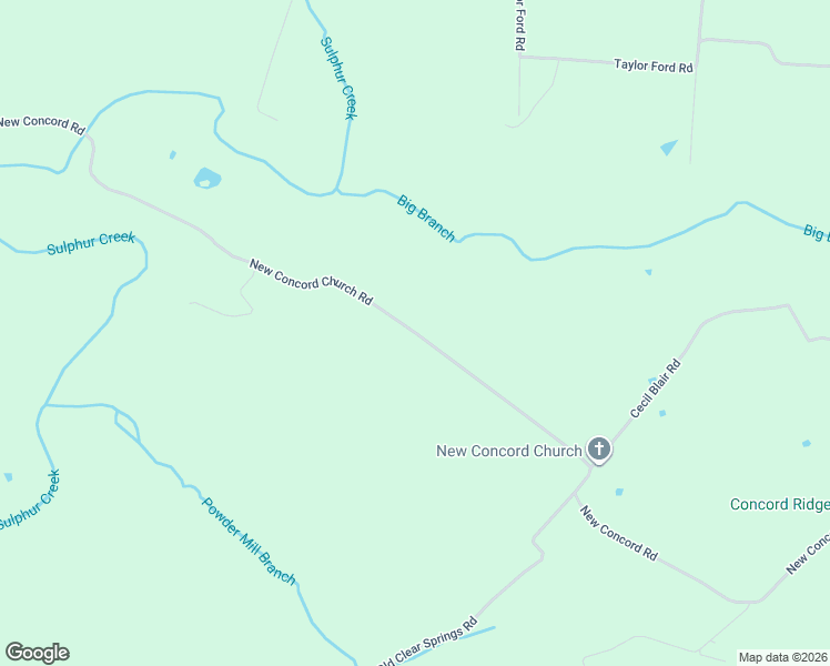 map of restaurants, bars, coffee shops, grocery stores, and more near 2203 New Concord Church Road in Columbia