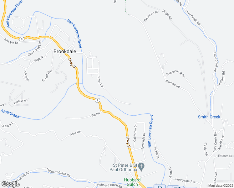 map of restaurants, bars, coffee shops, grocery stores, and more near 1851 River Road in Brookdale