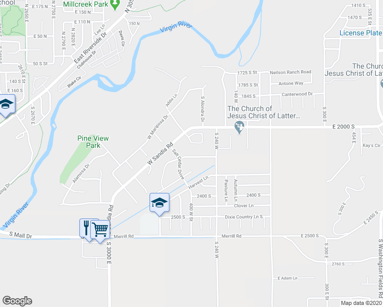 map of restaurants, bars, coffee shops, grocery stores, and more near 374 West River Willow Lane in Washington