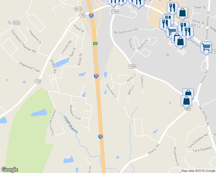 map of restaurants, bars, coffee shops, grocery stores, and more near 126 Elmwood Court in London