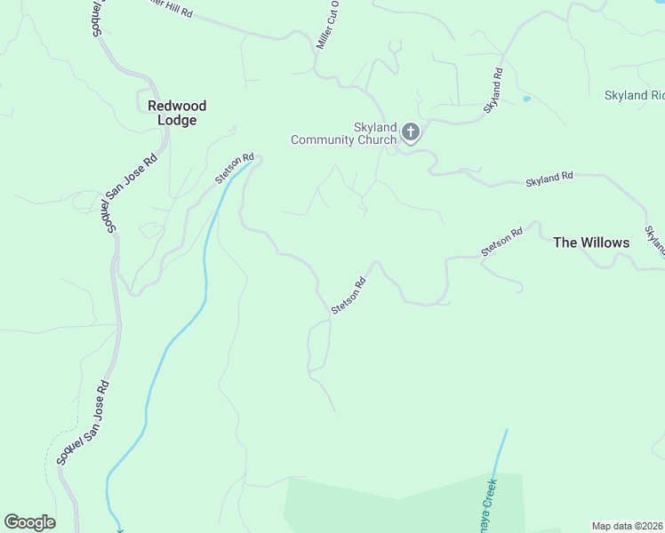 map of restaurants, bars, coffee shops, grocery stores, and more near 15377 Stetson Road in Los Gatos