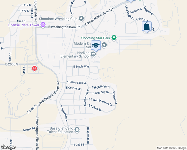 map of restaurants, bars, coffee shops, grocery stores, and more near 1166 East Colt Avenue in Washington