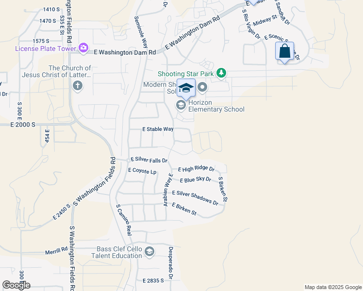 map of restaurants, bars, coffee shops, grocery stores, and more near 1166 East Colt Avenue in Washington
