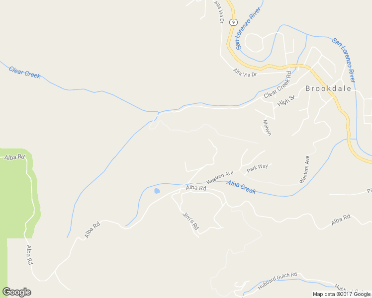 map of restaurants, bars, coffee shops, grocery stores, and more near 185 Sweetwater Lane in Ben Lomond