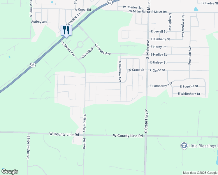 map of restaurants, bars, coffee shops, grocery stores, and more near 387 Madrid Street in Republic