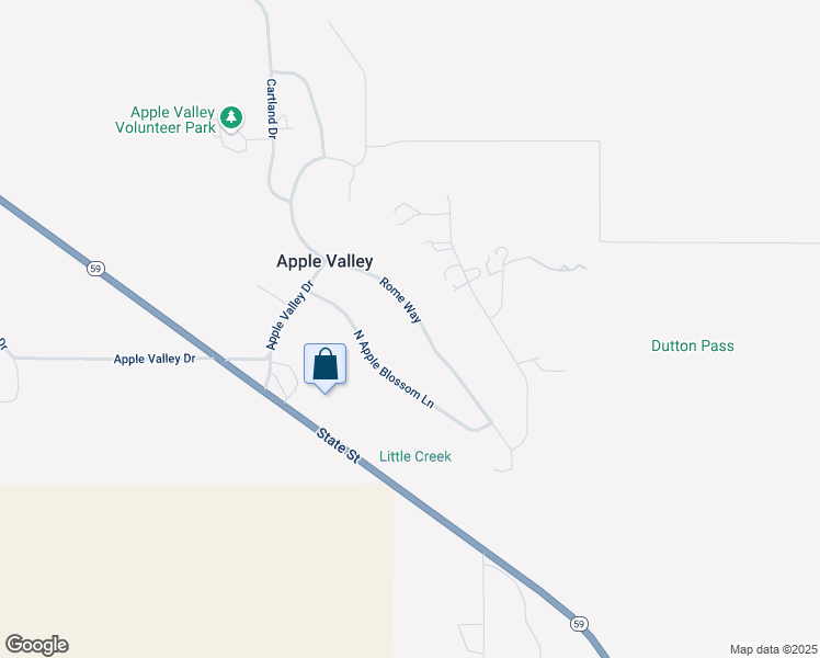 map of restaurants, bars, coffee shops, grocery stores, and more near 1453 Rome Way in Apple Valley