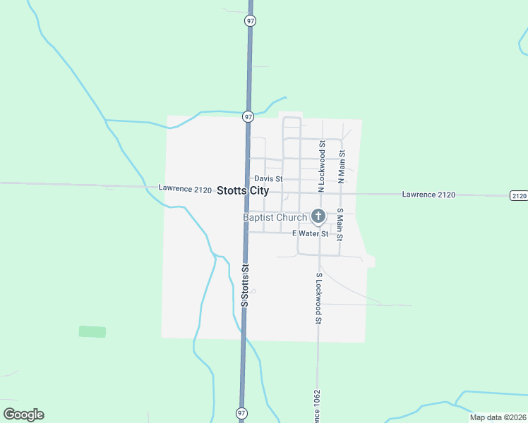 map of restaurants, bars, coffee shops, grocery stores, and more near 200 East Division Street in Stotts City