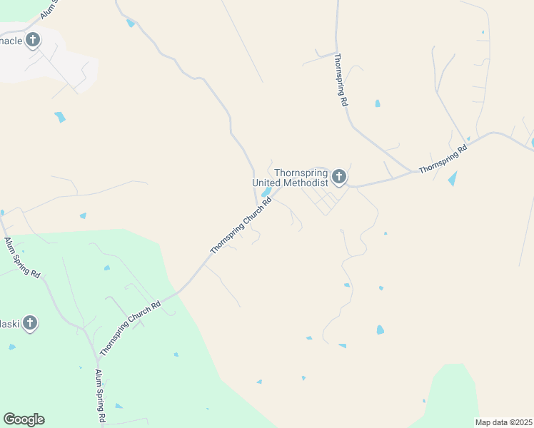 map of restaurants, bars, coffee shops, grocery stores, and more near 5602 Thornspring Church Road in Dublin