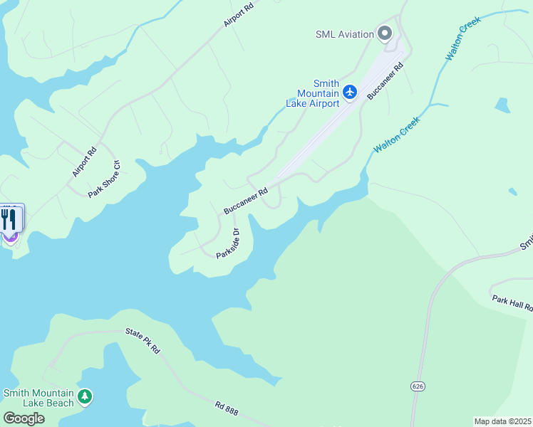 map of restaurants, bars, coffee shops, grocery stores, and more near 1112 Mutineer Circle in Moneta