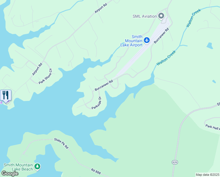 map of restaurants, bars, coffee shops, grocery stores, and more near 1112 Mutineer Circle in Moneta
