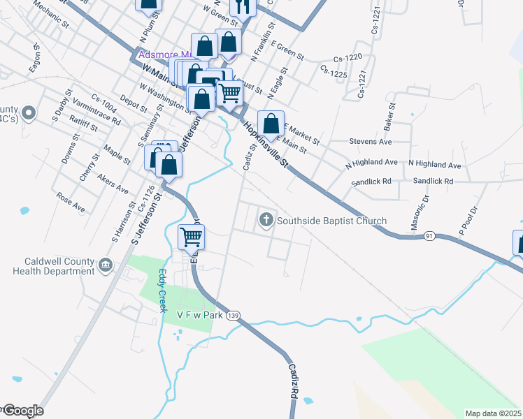 map of restaurants, bars, coffee shops, grocery stores, and more near 301 Wood Street in Princeton