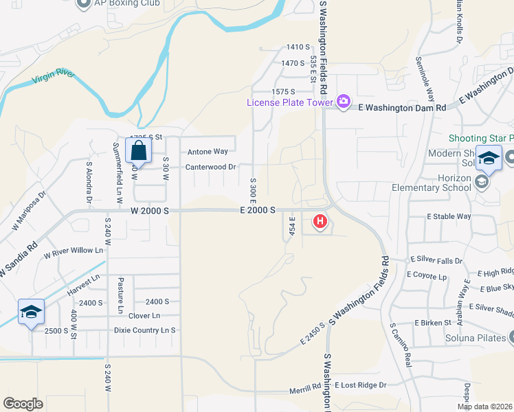 map of restaurants, bars, coffee shops, grocery stores, and more near 1983 Heritage Fields Drive in Washington